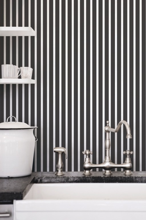 Обои Aura Smart Stripes II G67540 фото в интерьере